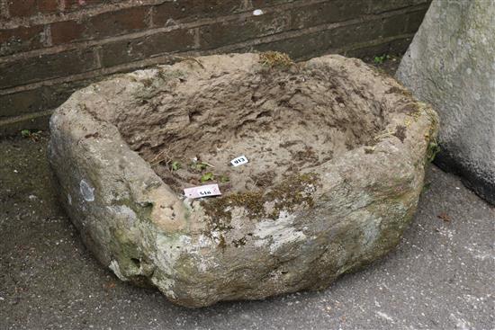 Stone trough